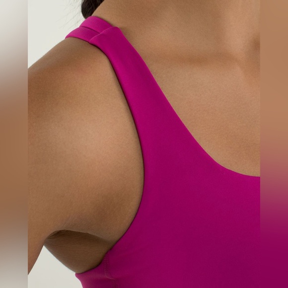 Lululemon Energy Bra Women's Size 4 US Dark Pink Sports Bra Medium Support - Picture 3 of 8